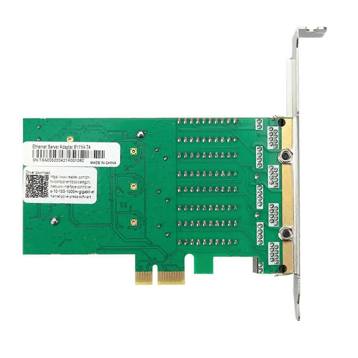 4 Port Network Card PCI Express X1 to RJ45 RTL8111H Chip 10/100/1000Mbps Gigabit Ethernet Lan Card