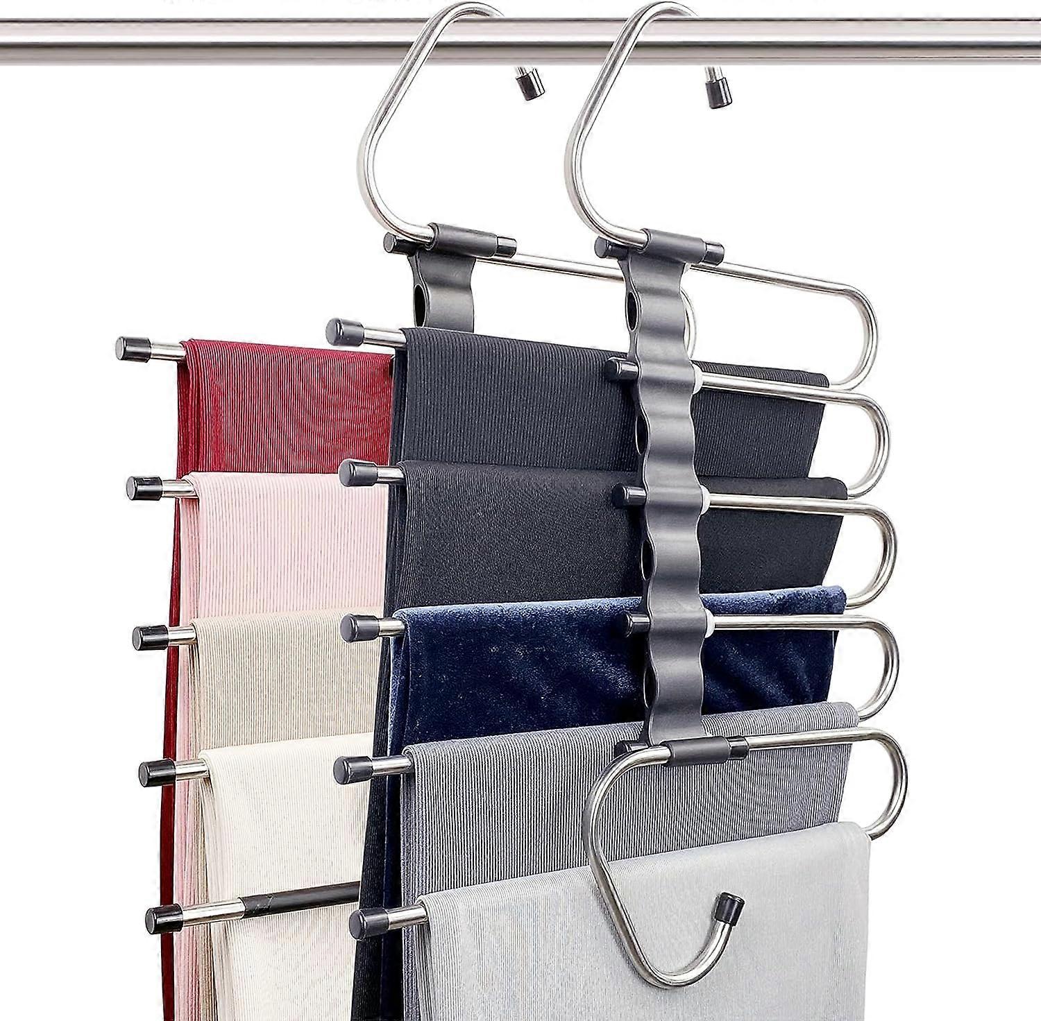 Magic space-saving trouser rack, wardrobe multi-layer multi-functional trouser and scarf organizer -GLS 2024 New