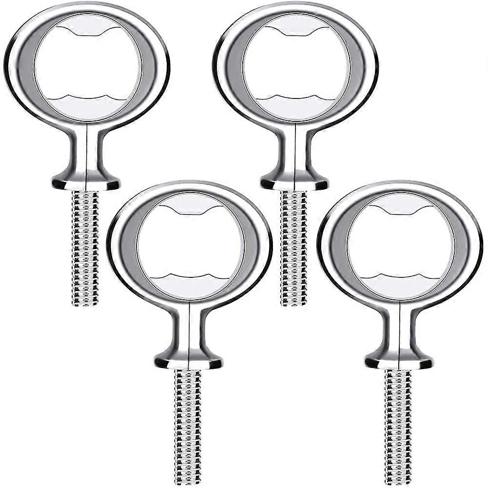 Bottle Opener Blank DIY Beer Bottle Opener Stainless Steel Flat Bottle Opener Inserts Threaded Beer