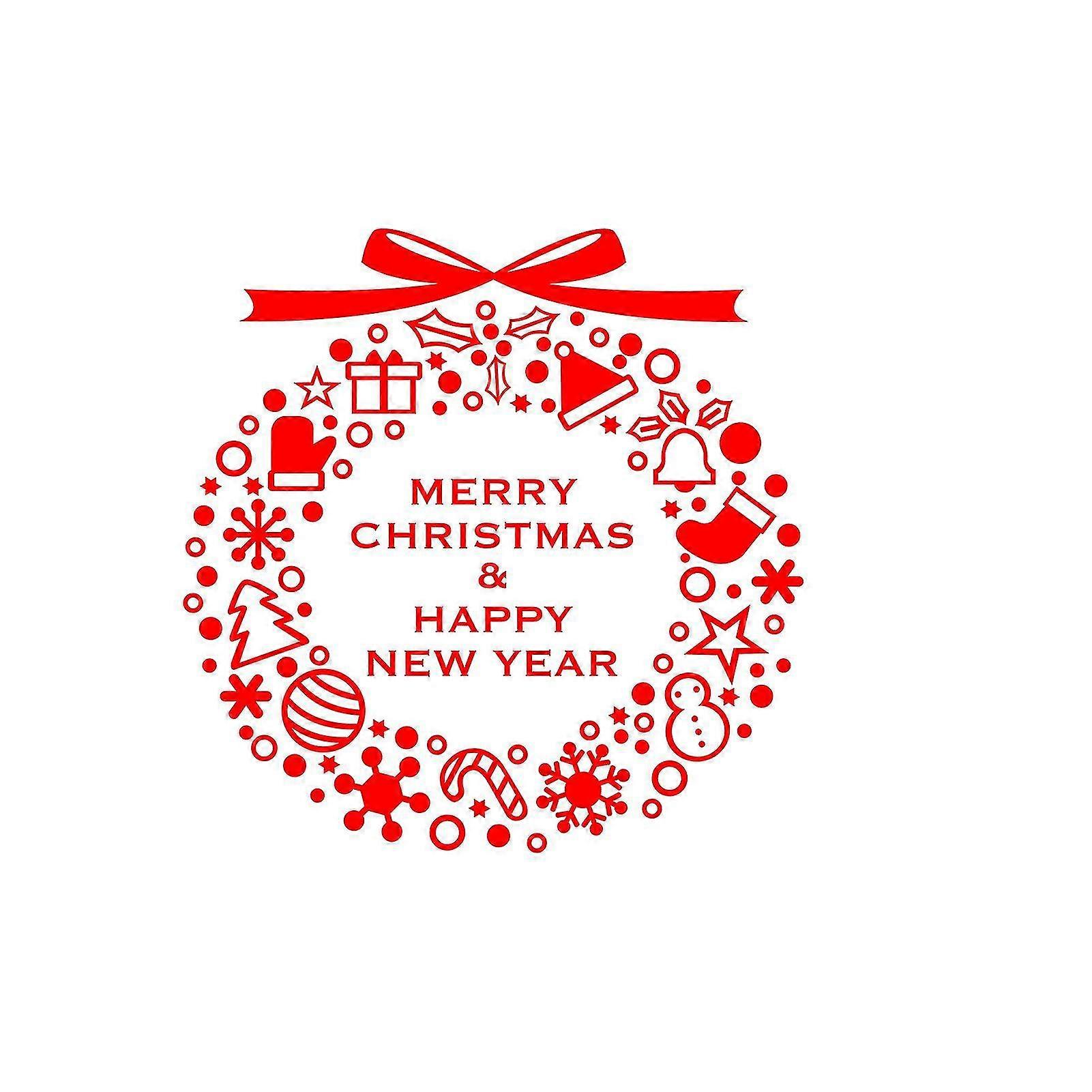 Christmas Window Sticker Removeble Self Adhesive Xmas Theme Decoration