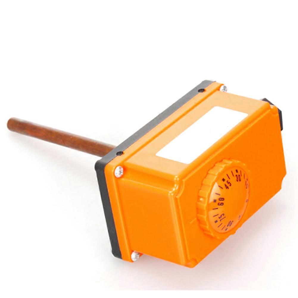 G1/2 Male Thread Hot Water Pipe Thermostat Temperature Controller 90 Celsius High Temperature Start