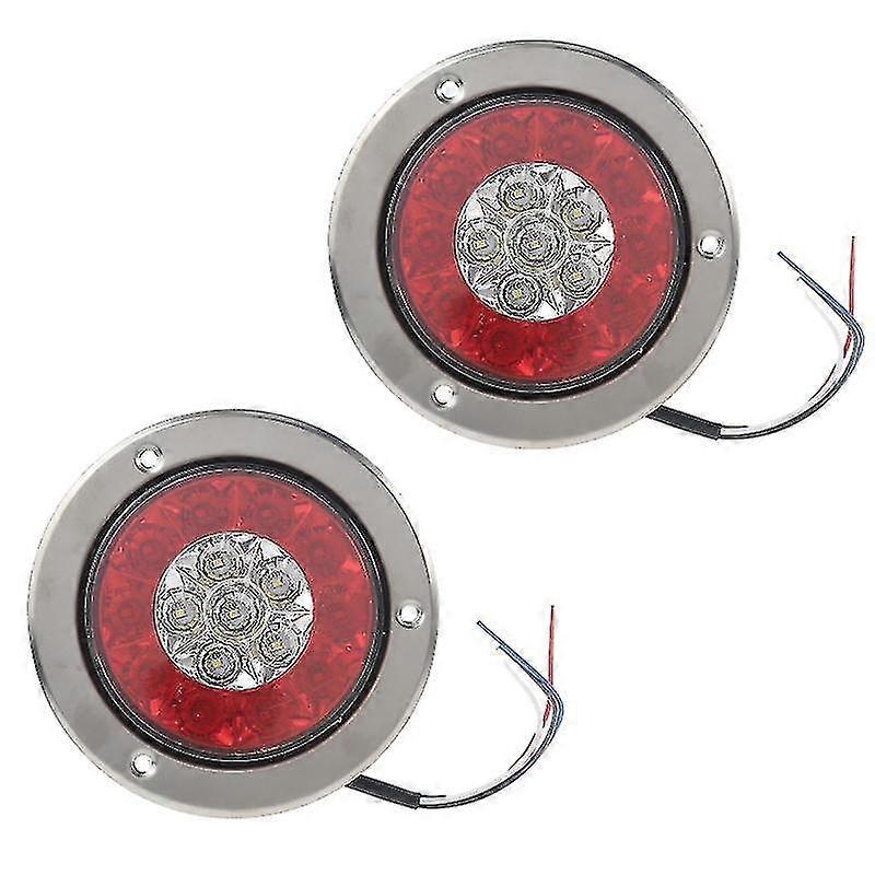 2x 16 Led Turn Signal Stop Jarruvalaisin Perävaunu Kuorma-auton pyöreä takavalo sivuvalaisin