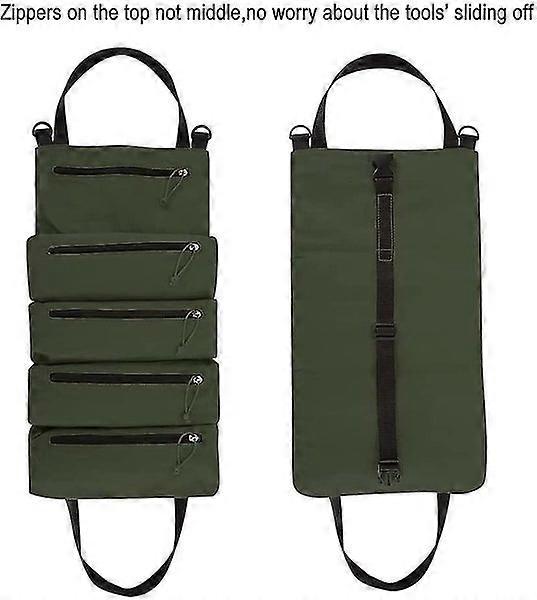 Heavy Duty Canvas Tool Roll Organizer Bag