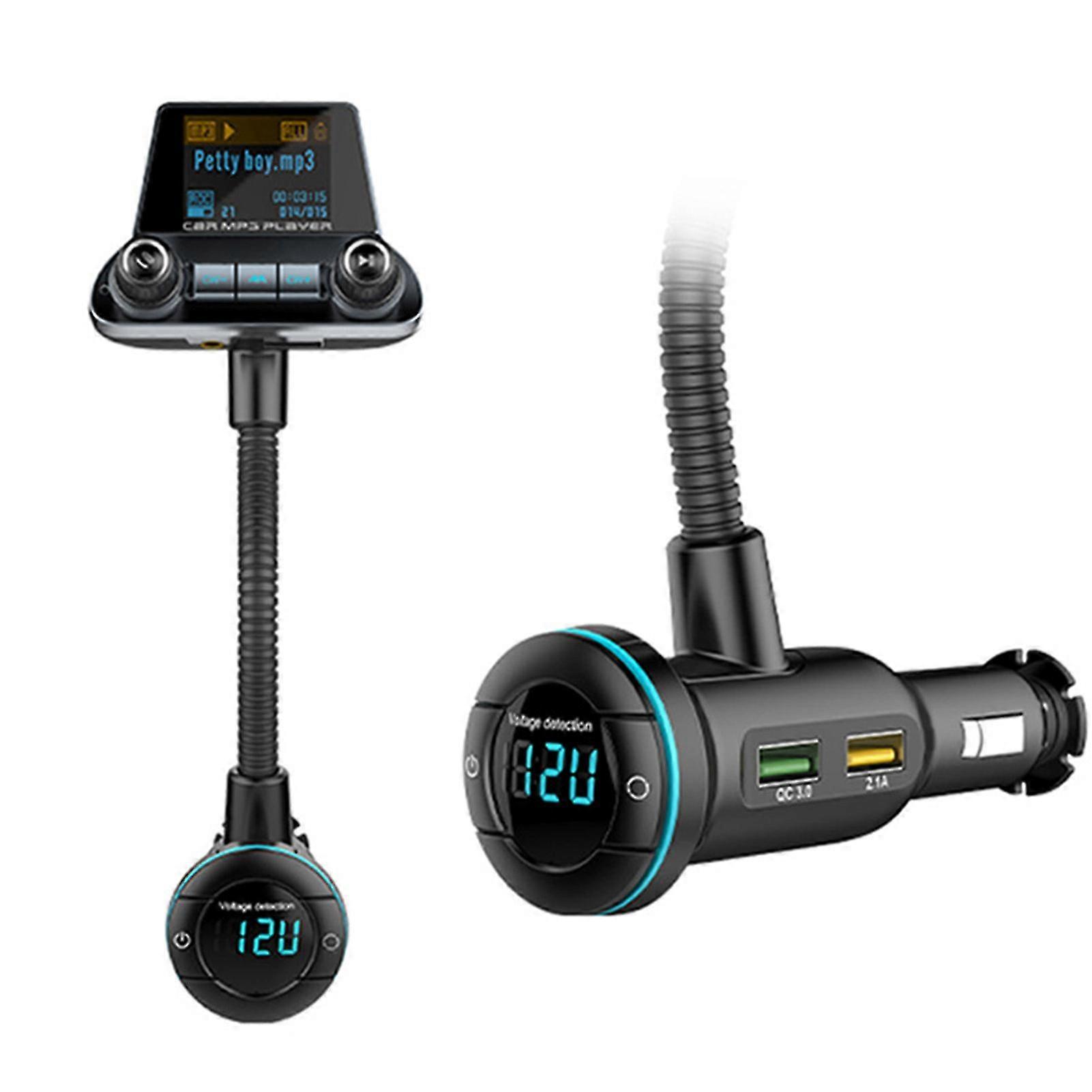 Araba Mp3 Çalar Fm Verici Çift Arayüzlü Şarj Bağlantı Noktası Adaptörü Samsung için Iphone için Tablet için