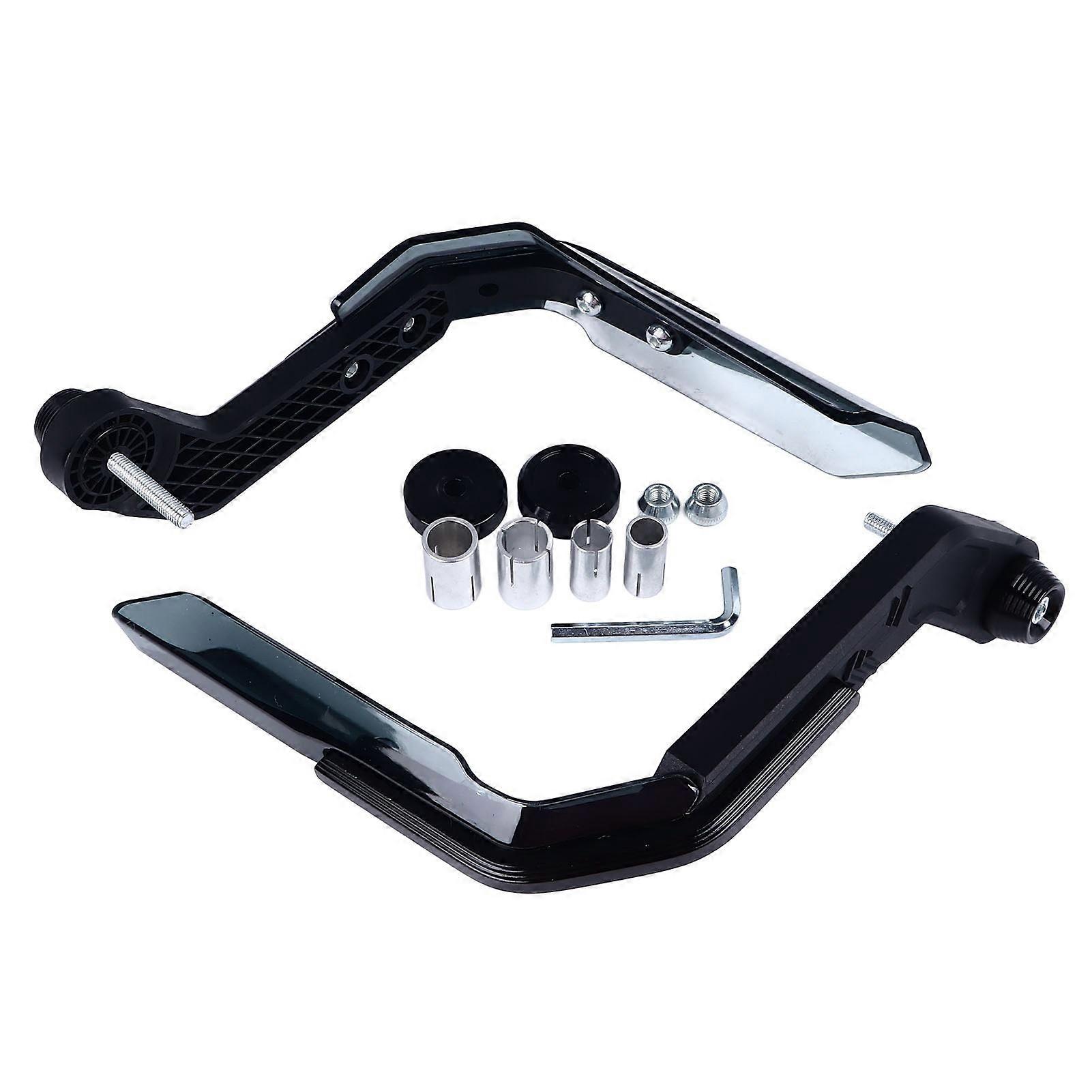 2PCS Motorcycle Handguard Windproof Collision Protection Universal Fit Handlebar Hand Protector Black