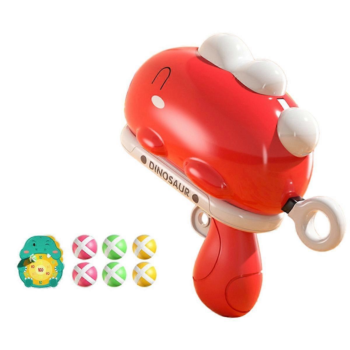 Cartoon Dinosaur Sticky Ball Toy Throw Ball Dartboard Target Outdoor Sport for Kids Interactive Boa