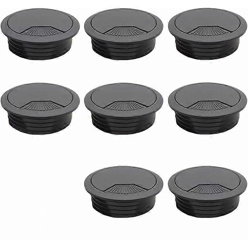 8ピースデスクトップケーブルグロメットプラスチックデスクホールカバー60mmデスクトップケーブルグロメットケーブルスレッドカバーケーブルダクトカバーケーブルホールカバーホールソー付き