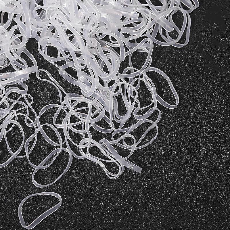 Clear Rubber Bands, 500 Pack