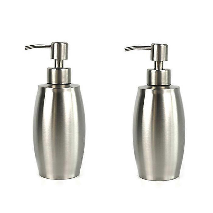 2Pcs rustfritt stål såpedispenser for kjøkkenvask bad