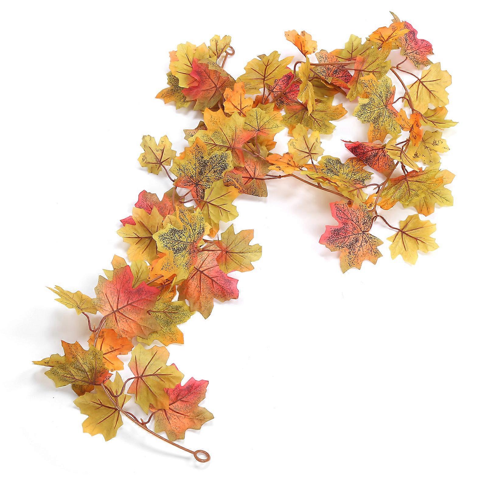 Maple Leaf Vine Impermeabil durabil Utilizare repetată pliabil Fall Leaf Garland pentru decorarea caseiNumărul 1