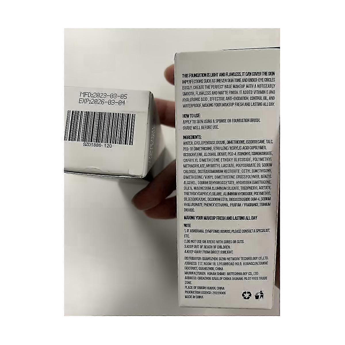 Foundation Liquid Full Coverage Foundation For Light Dark Skin Tone Invisible Pore Freckle Concealer 20