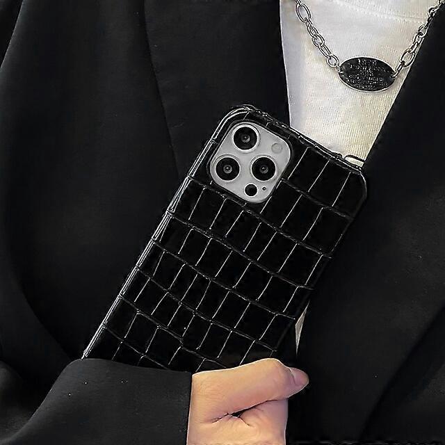 Phone Case For Apple Back Cover iPhone 14 Pro Max 14 Plus 13 12 11 Pro Max Mini X XR XS Bumper Frame Soft Edges Shockproof Crocodile Skin Prints Solid