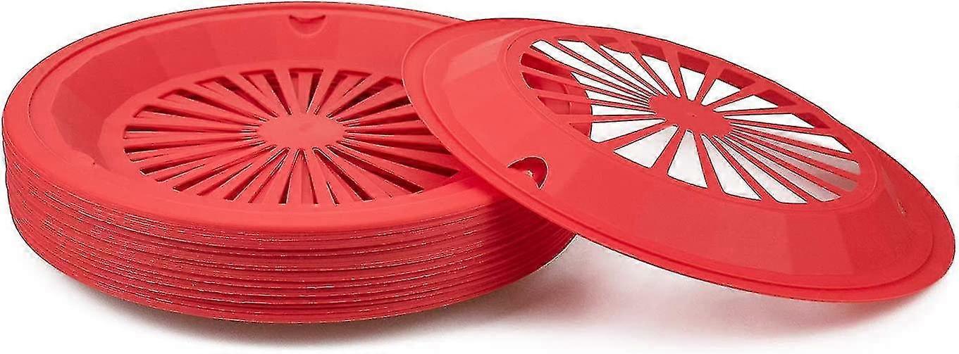 24 Pack 10 Inches Reusable Plastic Paper Plate