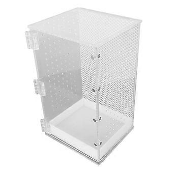 Reptilien-Terrarienbecken Hochtransparentes Habitatbecken aus Acryl für Leopard, Gecko, Schlange, Frosch