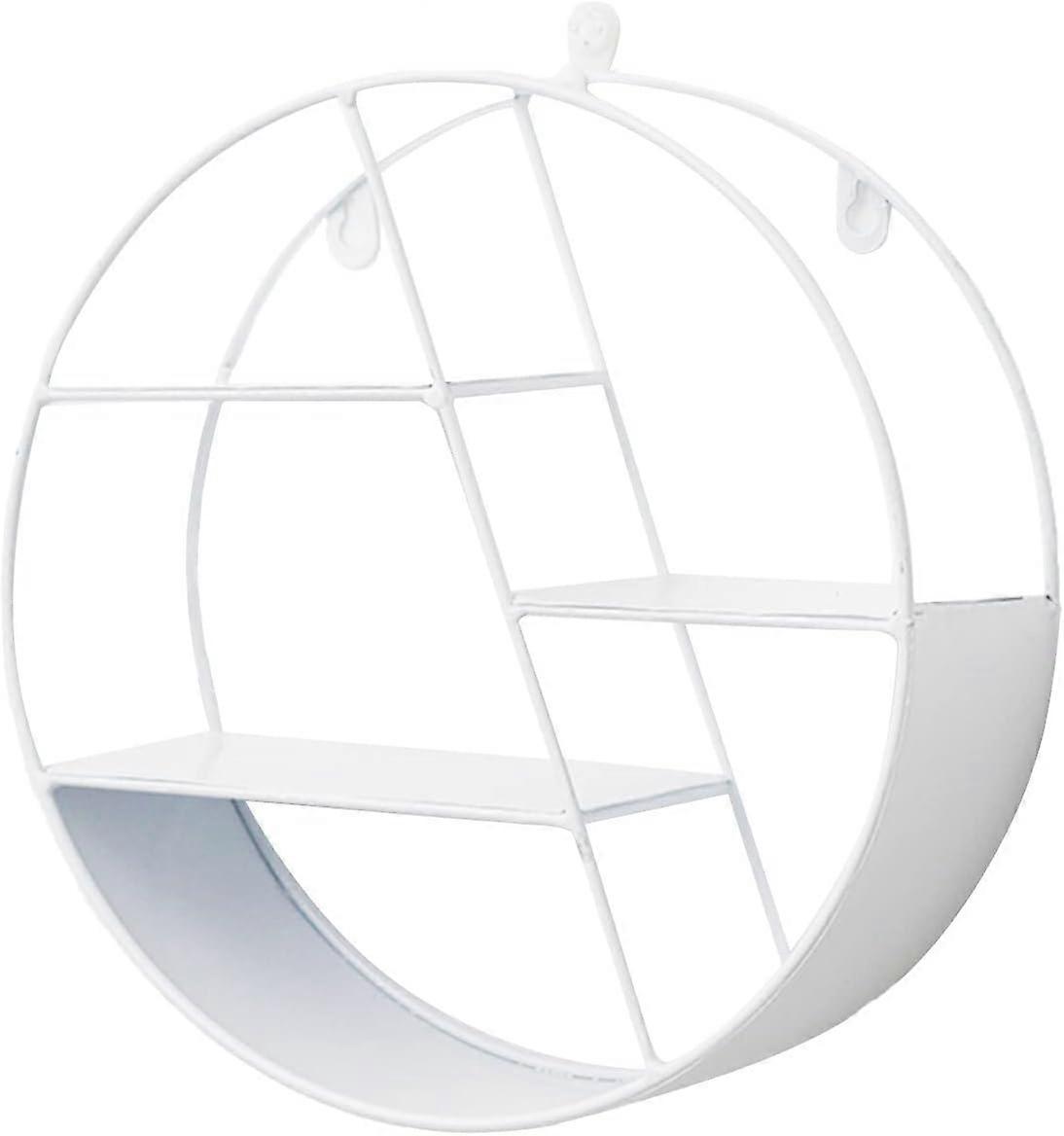 Round Wall Hanging Round Shelf Floating Storage Shelf Circular Shelf Wall Decoration for Sofa Background Wall Decoration