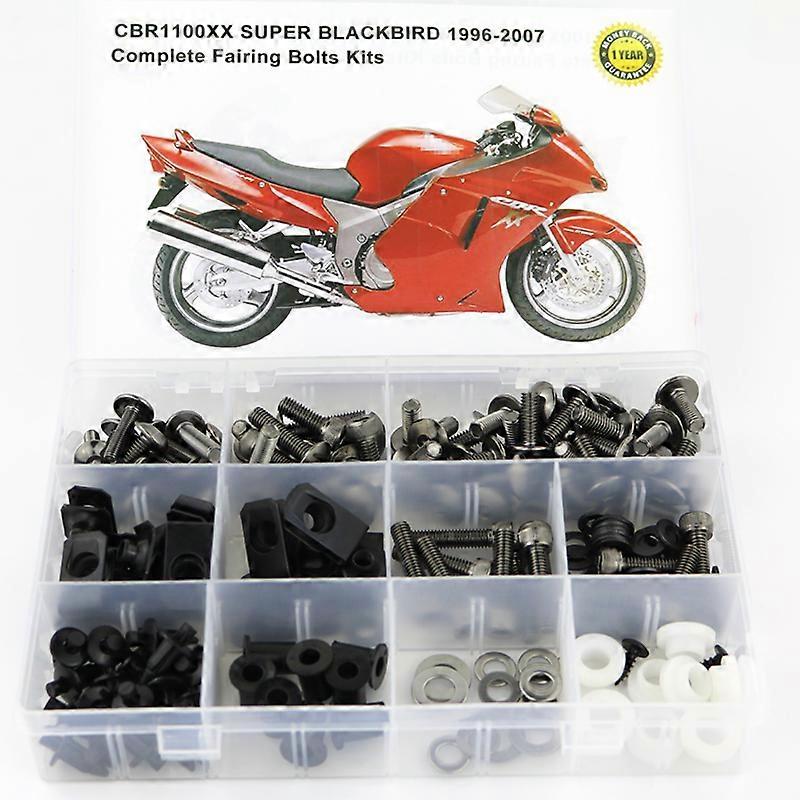 Κατάλληλο για Honda CBR1100XX 1997-2007 πλήρης εξάρτηση μπουλονιών φέρινγκ Μοτοσικλέτα που καλύπτει την πλήρη εξάρτηση βιδών βιδών συνδετήρων φέρινγκ