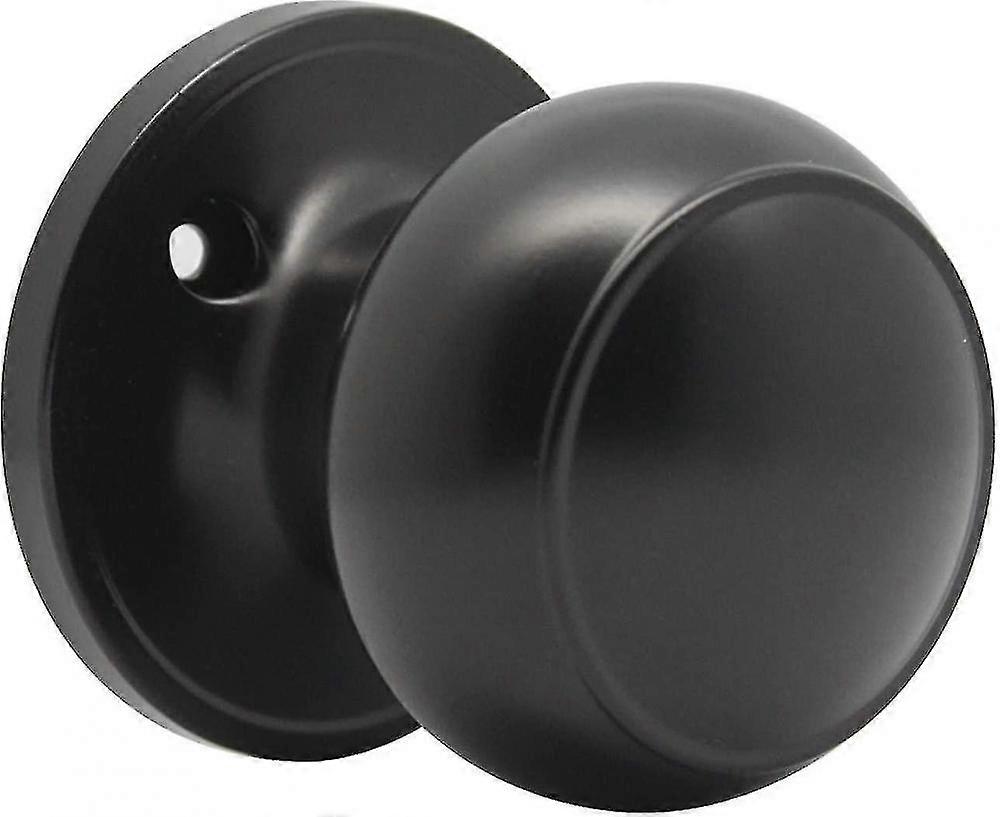 Easter Black Flat Ball Single Dummy Door Knobs Left Right Handed Door Knobs Handle 1 Pack