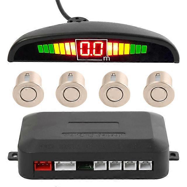 Car Parktronic LED Display Auto Parking Sensor Kit Reverse Backup Car Parking Radar Monitor Detector System With 4 Sensor