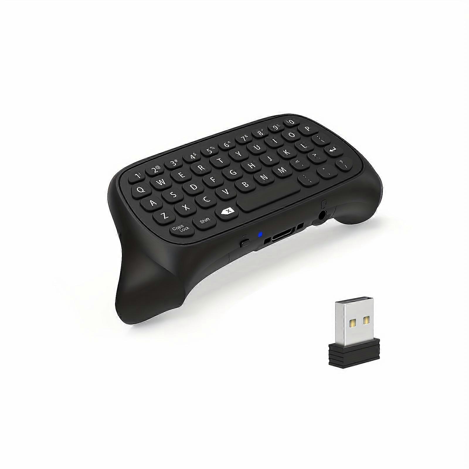 Wireless Gaming Keyboard with Chatpad and Built-in Speaker for Xbox Series X/S/One - Enhance Your Gaming Experience with USB Receiver and 3.5mm Audio
