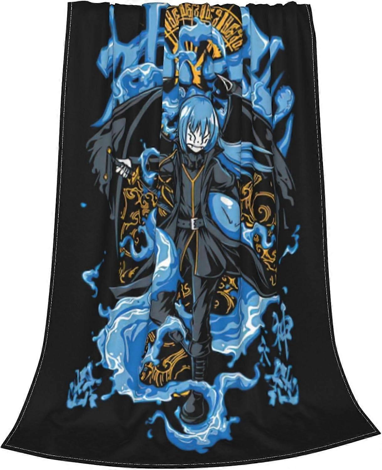 Anime That Time I Got Reincarnated As A Slime Ultra-Soft Flannel Throw Blanket All Seasons Leve para Sofá Cama