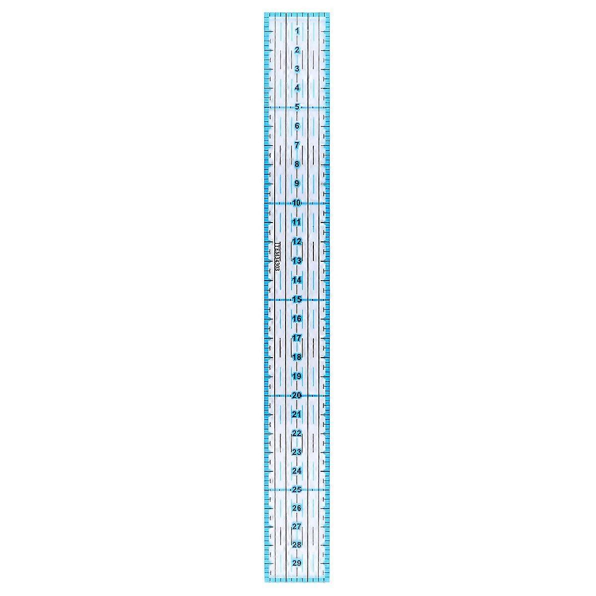 1 Pc Clear Ruler Blue Clear Ruler For Clothes Patchwork Ruler