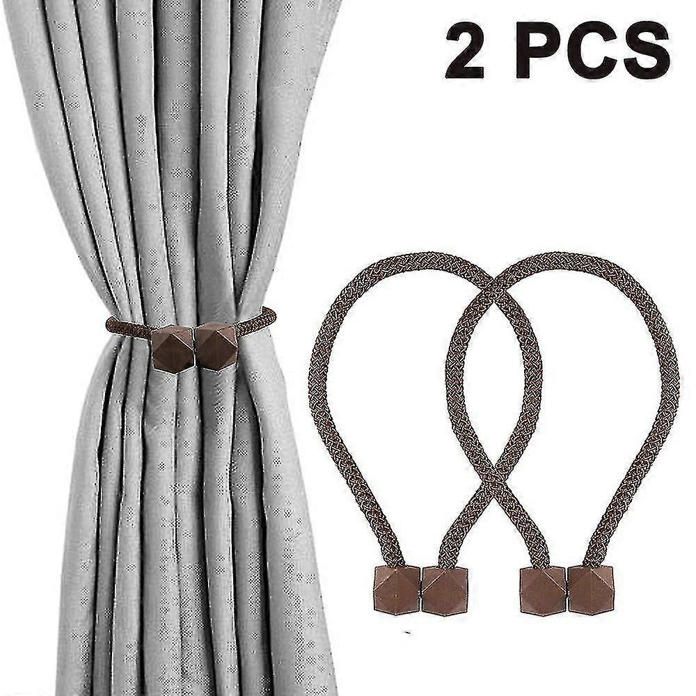 2 Pcs Magnetic Curtain Tiebacks, Convenient Drape Tie Backs, Decorative Drape Tie Backs Holdback Holder For Window Draperies