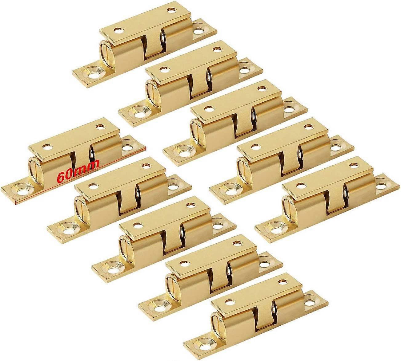 Brass double ball locks 60mm (10 pieces)