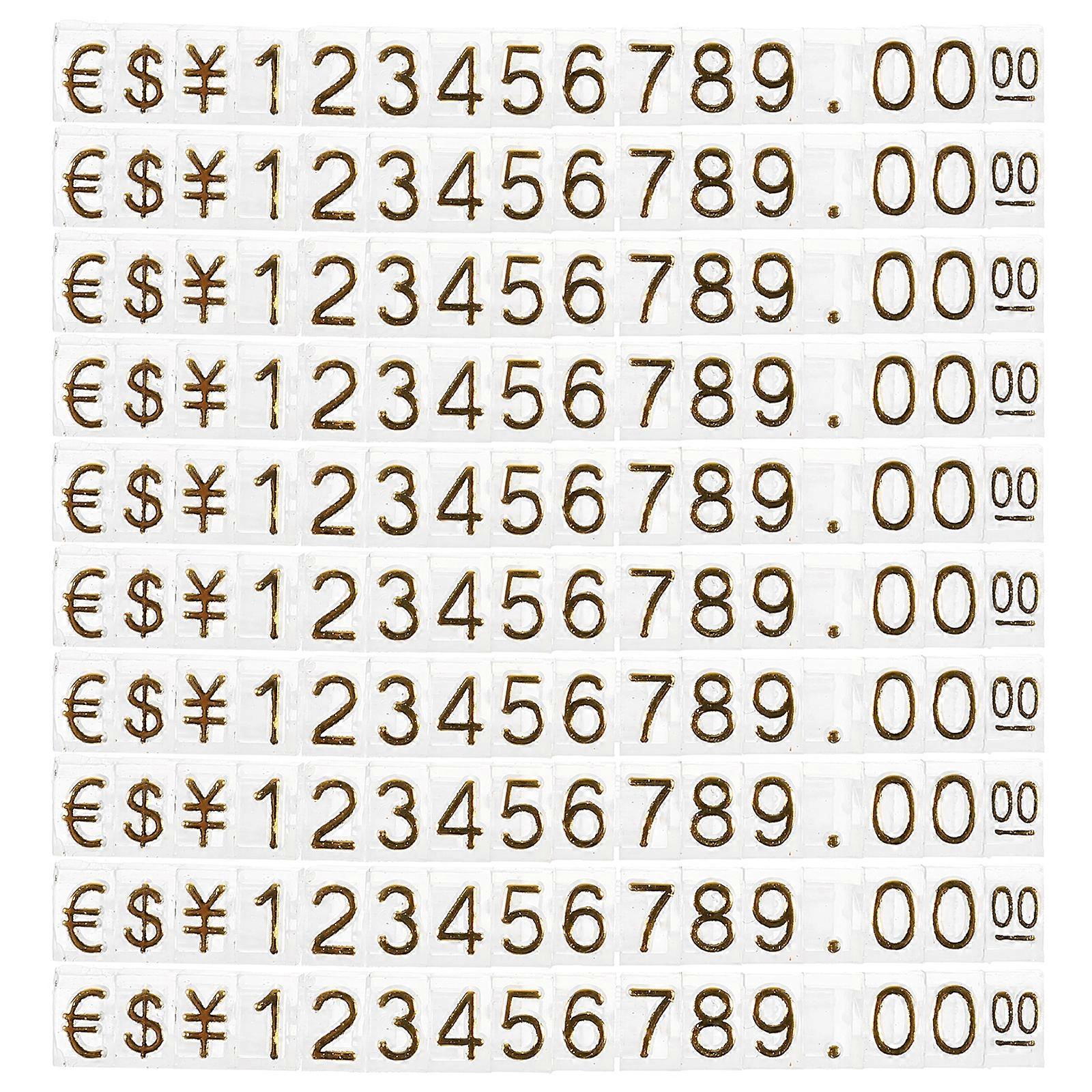 20Pcs Price Displaying Cube Counter Stand Price Tag Plastic Price Display Block