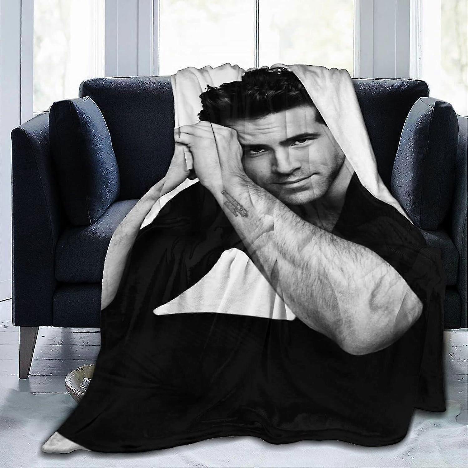 بطانية ريان رينولدز ، خفيفة الوزن ، بطانية فانيلا مريحة فائقة النعومة ، بطانية من الصوف من الألياف الدقيقة ، بطانية أفخم مضادة للبيلينغ jvrivjh3593