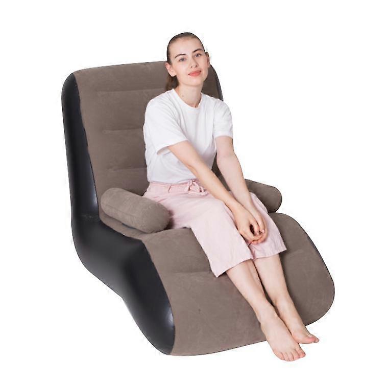 Inflatable flocking sofa portable outdoor