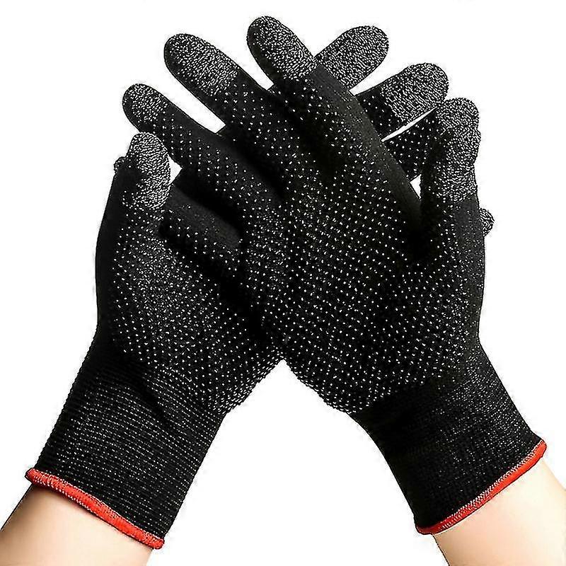 2pcs Hand Cover Game Controller For Pubg Sweat Proof Non-scratch Sensitive Touch Screen Gaming Finger Thumb Sleeve Gloves