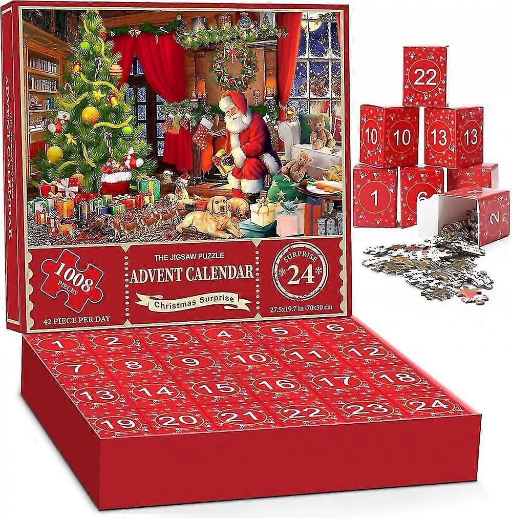 24 Days Countdown to Christmas Blind Box Advent Calendar Puzzle