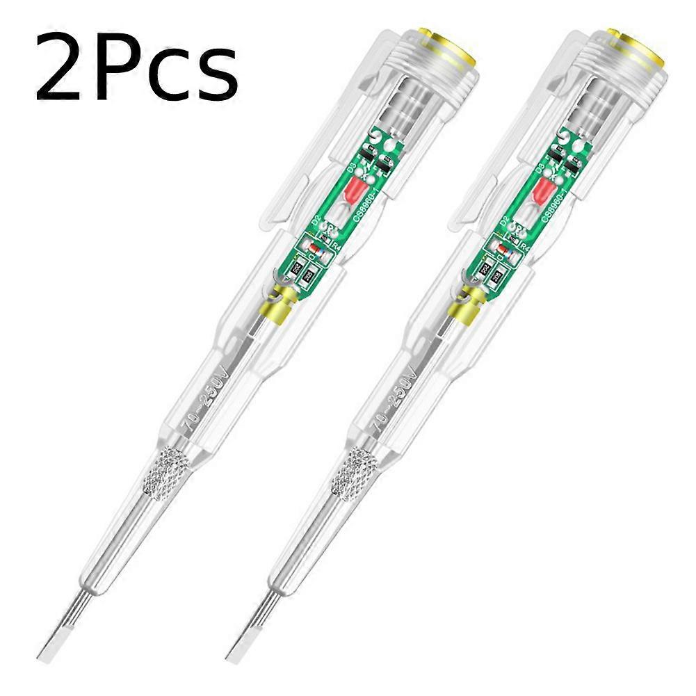 3 Pcs Intelligent Induction Power Voltage Detector Pen Voltmeter 70-250V Circuit Tester Electrical Screwdriver Indicator Tool
