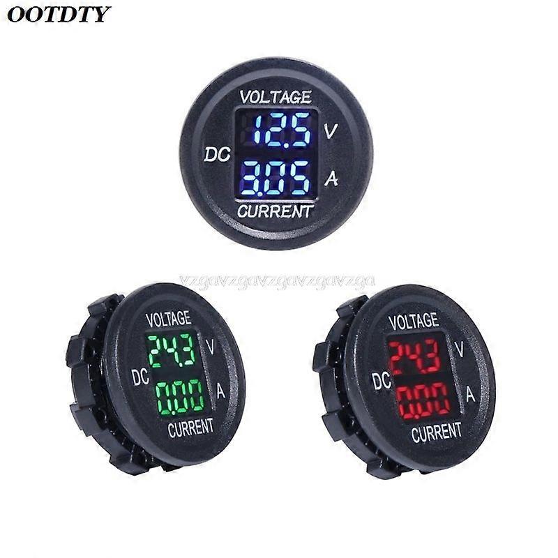 Universal DC 9V to 48V 10A Digital Voltmeter Ammeter Voltage Current Meter Measurement LED Display For 12V 24V 36V Electric Je10