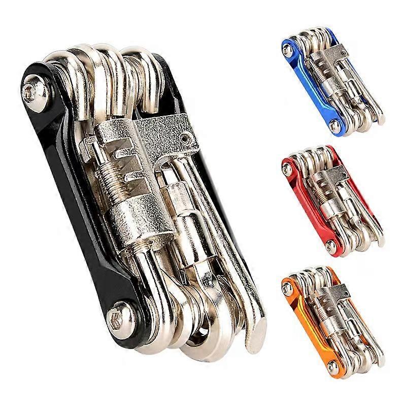 Dww-Multifunctional Bicycle Tool, 11-in-1 Transformer Bicycle Repair Tool, Bicycle Folding Tool Kit