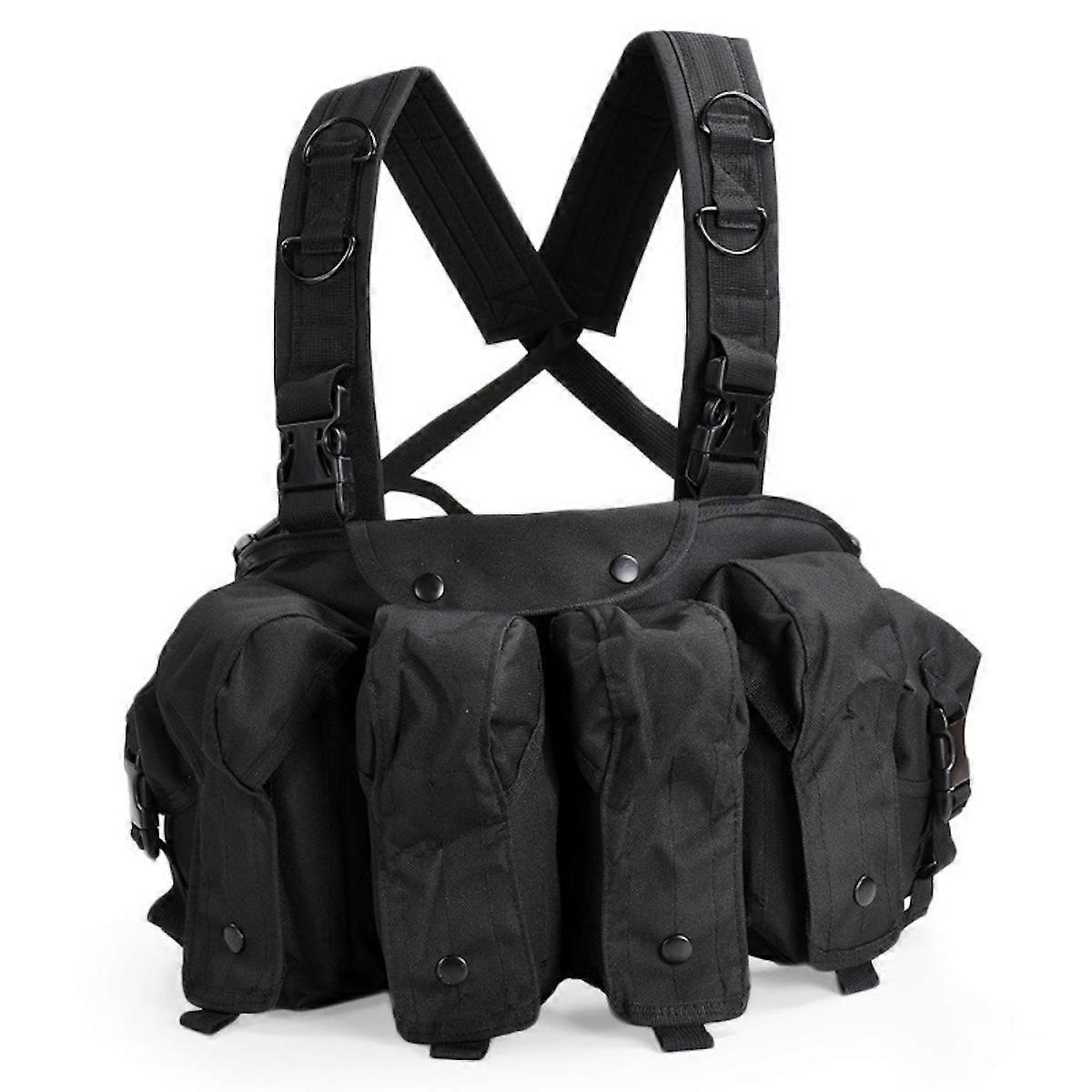 Outdoor Tactical Chest Rig Bag Black