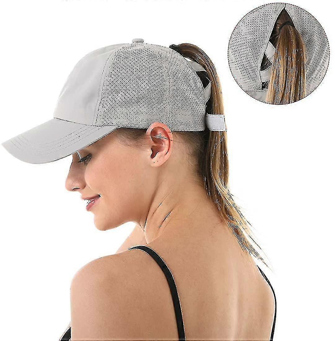 Women's Cross Ponytail Baseball Cap