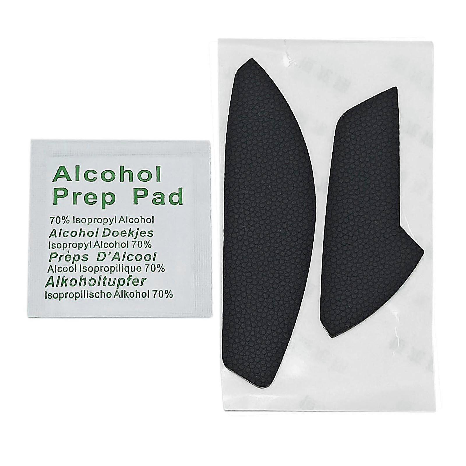 For Razer Mamba Hyperflux Sweat Resistant Pad Mouse Skates Side Stickers Black