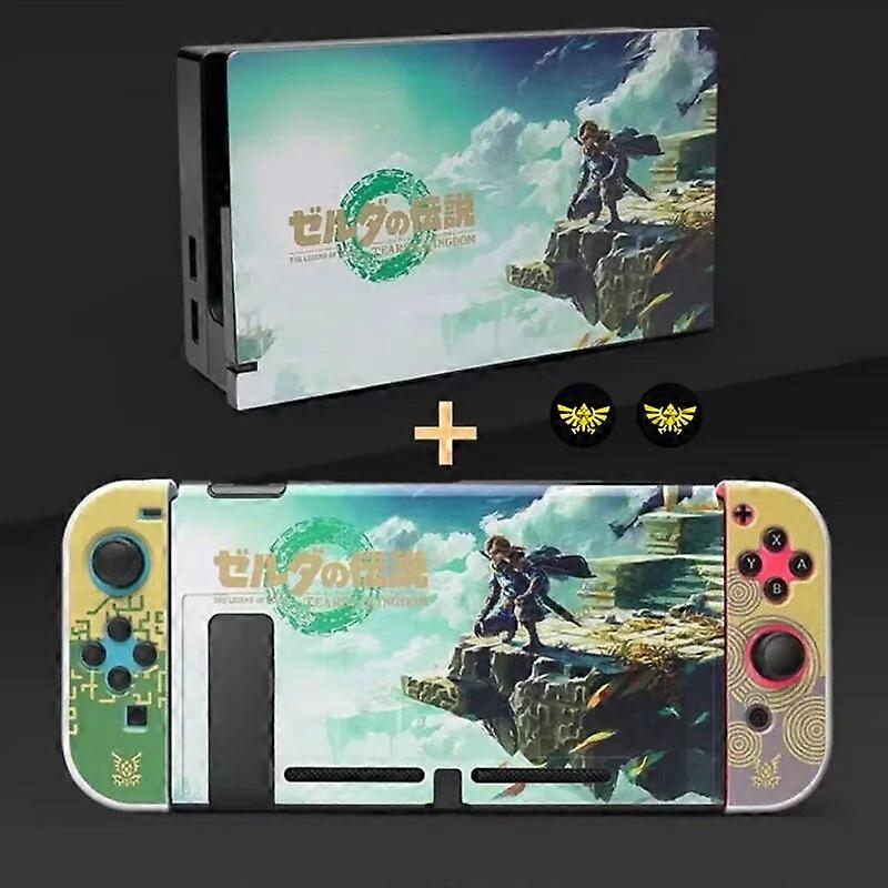 NEW Hard Protective Cover Case for Nintendo Switch OLED Game Protective Skin Shell for Nintendo Switch with Free Thumb Grips
