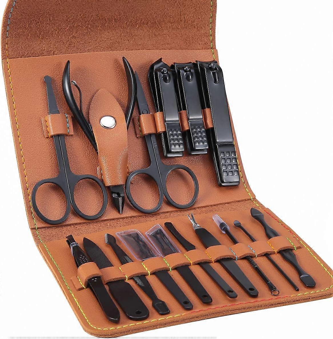 Manicure Pedicure Kit - Professional Nail Clippers Cuticle Cutter
