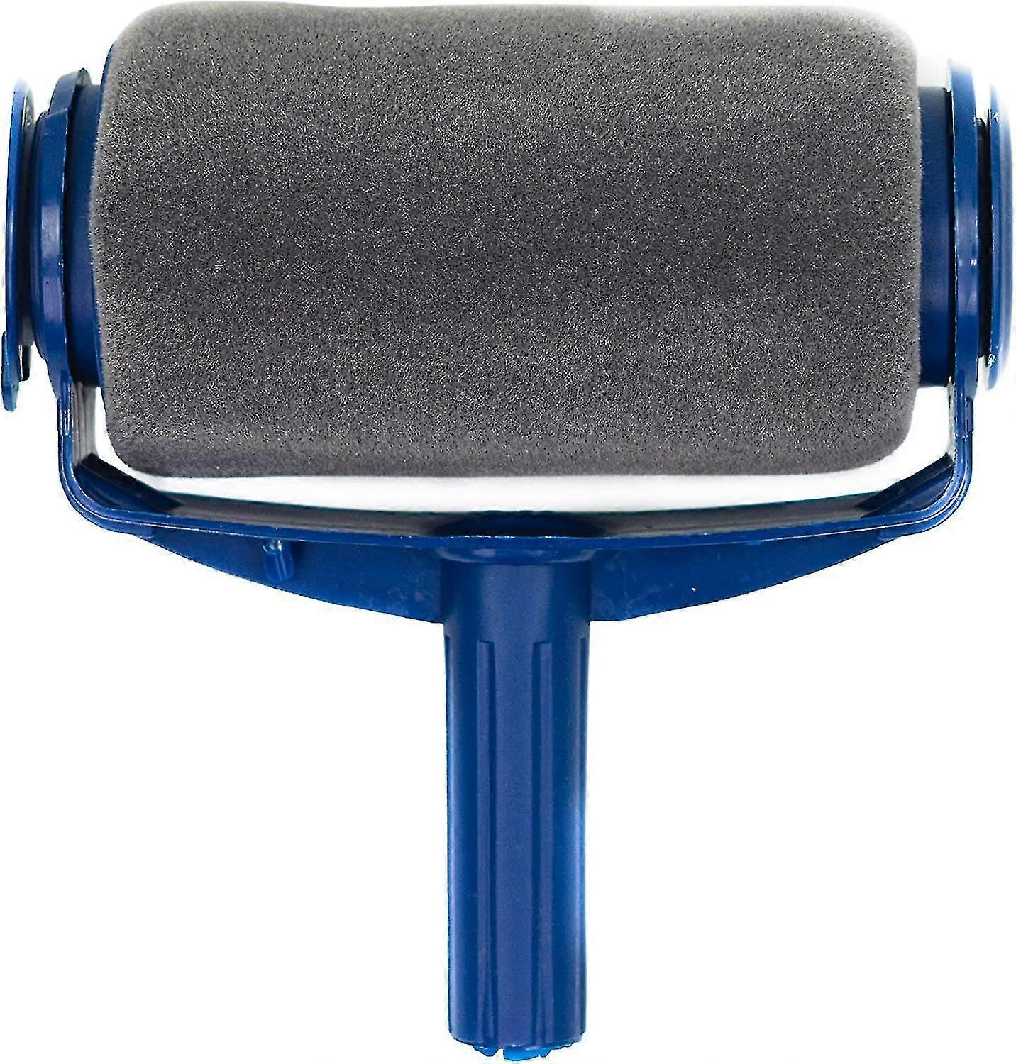 Non-drip Paint Roller - Microfiber Refillable Wall Paint Roller Replacement Sleeve - Roller - Retractable Seamless Paint Roller With Paint Blue