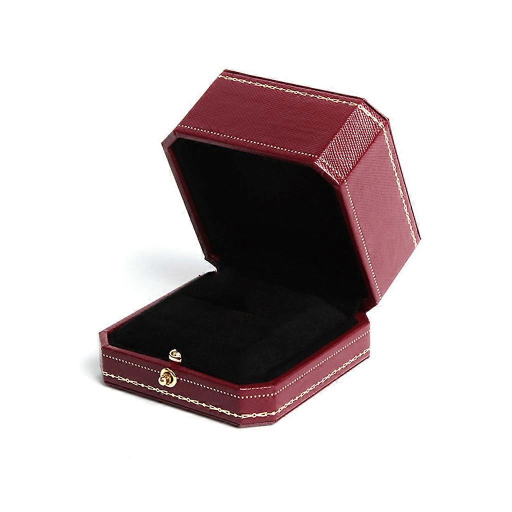 Luksus Ring Box Vintage Design Smykker Display Arrangør Perfekt Forlovelse Prop Valentine Bryllupsgaver