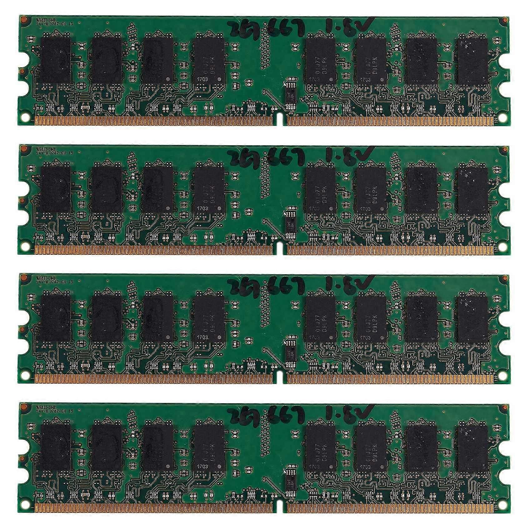 4x 2gb Ddr2 Pc2-5300 667mhz 240pin 1.8v Desktop Dimm Memory Ram For Intel, For Amd(2gb/667)