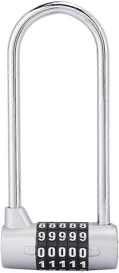 Zinc Alloy U Type Combination Padlock U Type Combination Padlock (Silver)