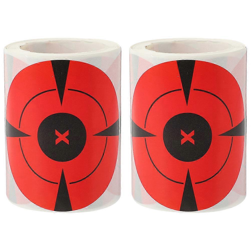 2 Rolls of Sports Target Spot Self-Adhesive Target Labels Practical Target Stickers