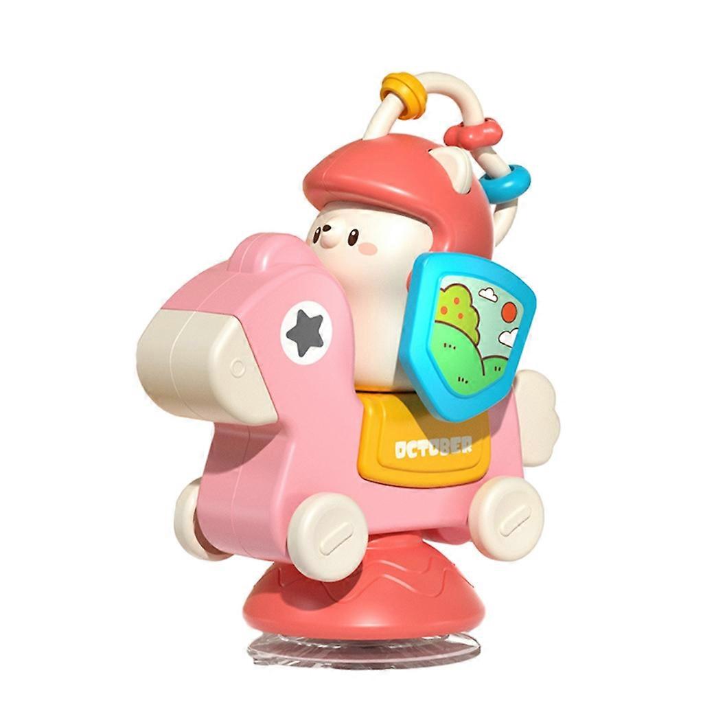 Plastic Suction Cup Spinning Tops Toy Cute Assemble Multiple Use Toy for Kid