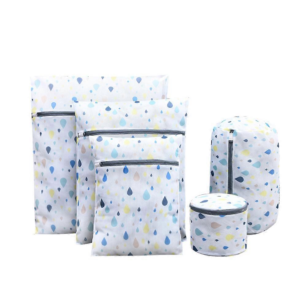 5Pcs Japanese Style Thick Embroidered Bra Underwear Laundry Bag Storage Pouch