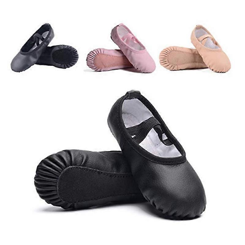 Stelle Ballet Shoes for Girls, Toddler Ballet Slippers PU Leather Dance Shoes