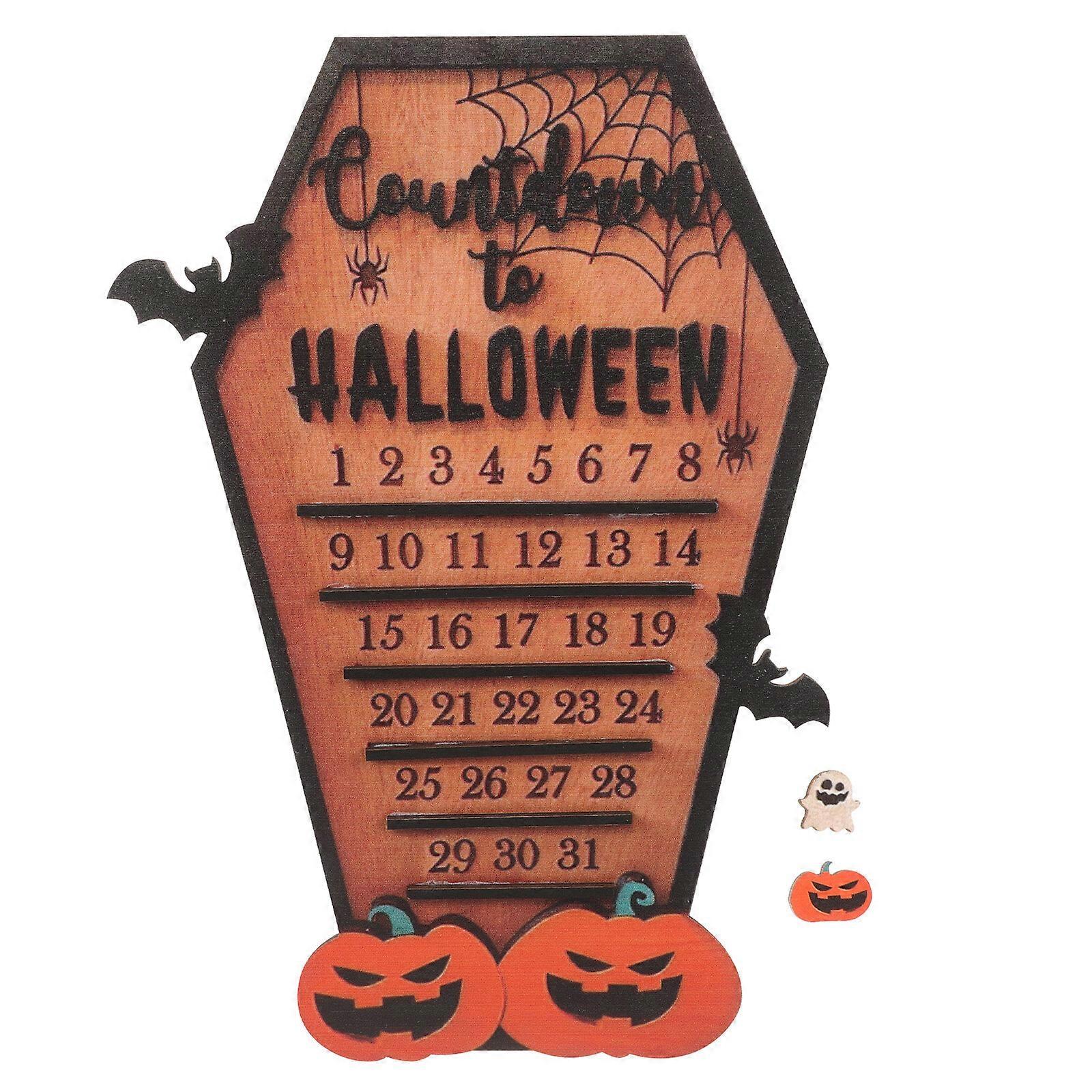 Halloween Advent Calendar Halloween Countdown Decoration Halloween Table Decor