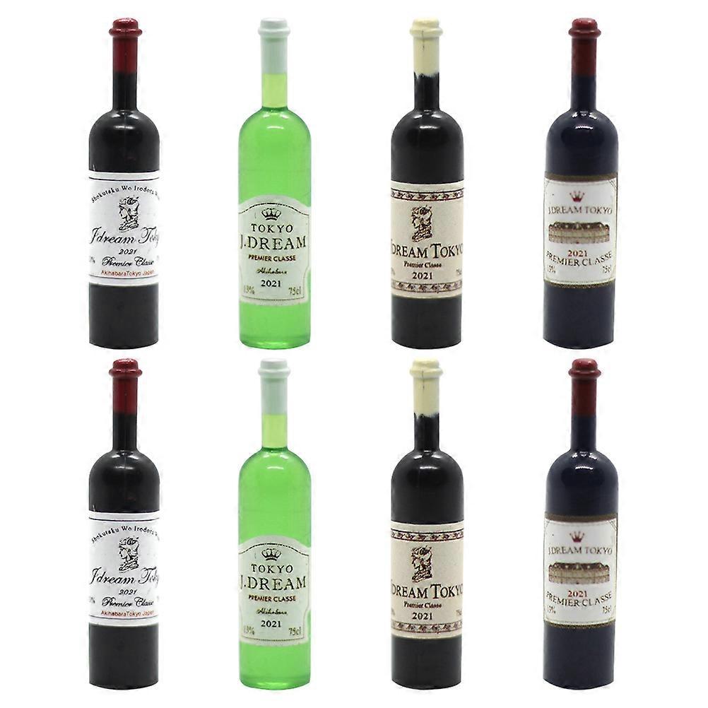 8 stk julekrybbe miniflasker kake mini flaske modeller mini vodka flasker miniatyr vinglass